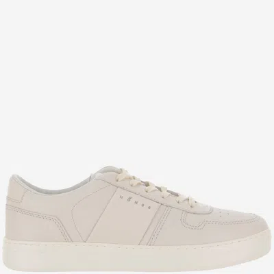 Hogan H Tv Leather Sneakers In White