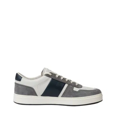 Hogan Smooth And Suede Leather H-tv Sneakers. In White