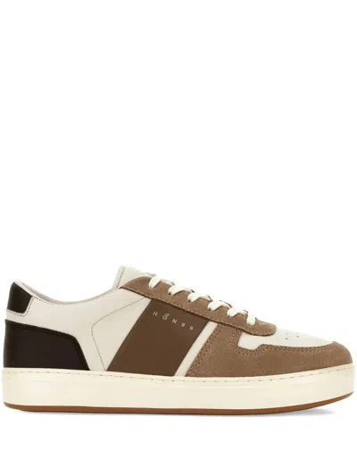 HOGAN HOGAN H-TV SUEDE AND NAPPA LEATHER SNEAKERS