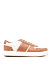 Hogan H-tv Two-tone Nappa Sneakers In Brown