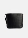 Hogan 'h01' Black Leather Crossbody Bag