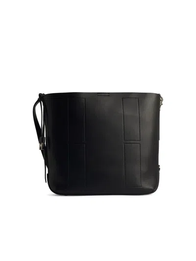 HOGAN HOGAN 'H01' BLACK LEATHER CROSSBODY BAG