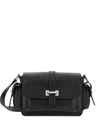 Hogan Rectangular Black Bag With Structured Silhouette In Black