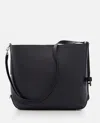 Hogan Medium Leather Shoulder Bag In Black