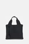 Hogan Shopping Bag In Textured Leather In Black
