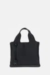 Hogan Shopping Bag In Textured Leather In Black