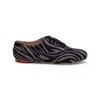 Hogan Zebra-print Leather Loafers In Black