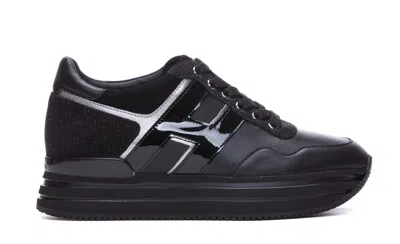 Hogan H222 Midi Sneakers In Black