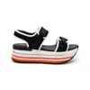 Hogan H222 Platform Mesh Sandals In Multi