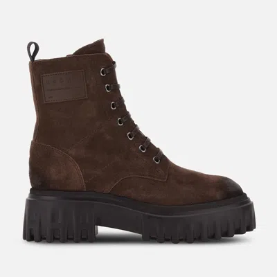 Hogan H26 Ankle Boot In Brown