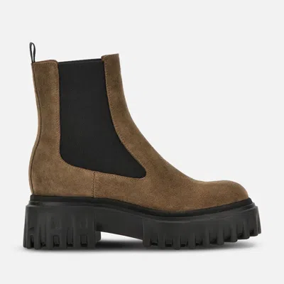 Hogan H26 Ankle Boot In Brown