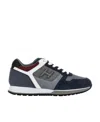 Hogan H321 Leather Low-top Sneakers In Black