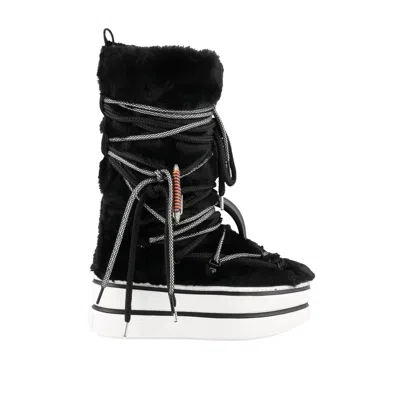 Hogan H449 Maxi Boots In Black