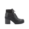 Hogan H475 Grained Leather Ankle Boots In Black