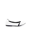 Hogan Ballet Flats In White