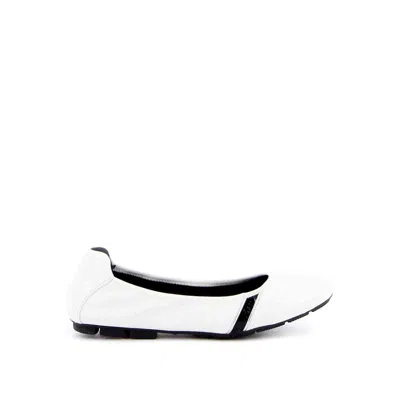 Hogan Ballet Flats In White