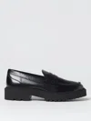 Hogan H543 Moccasins In Brushed Leather In Black