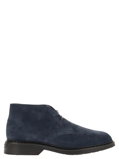 Hogan H393 Ankle Boot In Blue