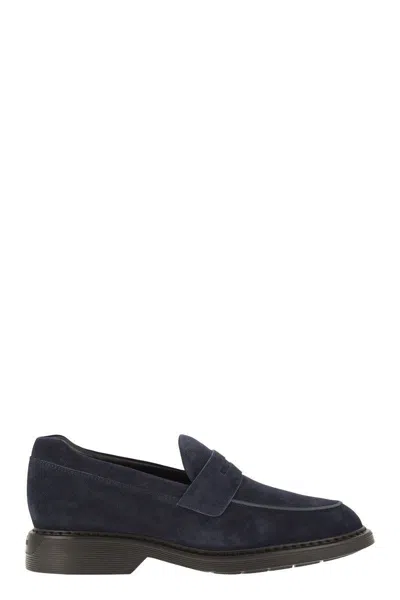 Hogan H576 - Suede Loafer In Blue