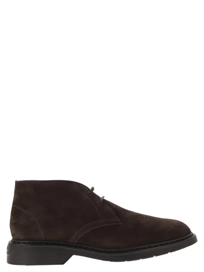 Hogan Men's H576 Ankle Boots In Brown