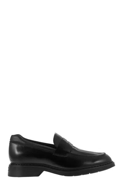 Hogan H576 Moccasins In Black