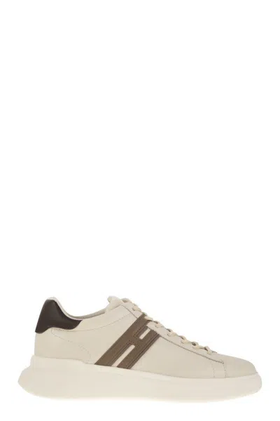 Hogan H580 - Leather Trainers In Neutral