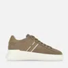 Hogan Earth Brown Leather Sneakers With Memory Foam Insole And Appliqué Logo In Brown