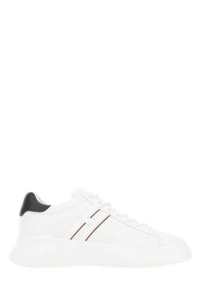 Hogan White H580 Contrasting Heel Sneakers