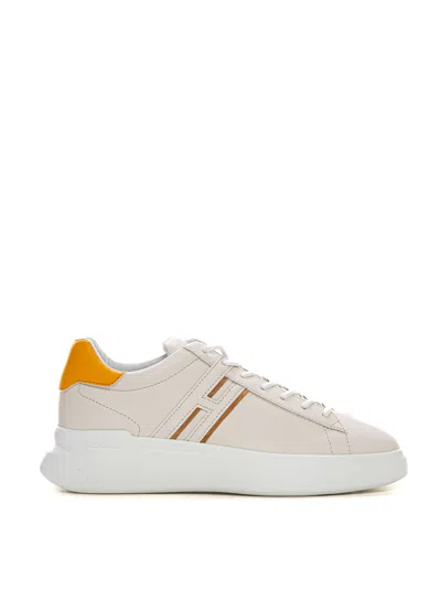 Hogan H580 Sneakers In White/yellow