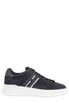 Hogan H580 Lace-up Sneakers With Distinctive Leather Logo In White