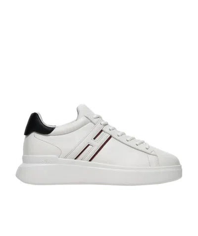 Hogan Low-top Leather Sneakers With Minimalist Design And Distinctive Detailing In White