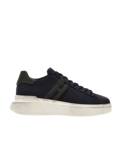Hogan H580 Low-top Sneakers In Black