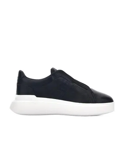 Hogan H580 Slip-on Sneakers In Black