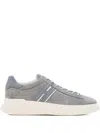 Hogan H Slash Laced Sneakers In Gray