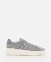 Hogan H Slash Laced Sneakers In Gray