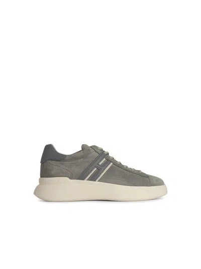 Hogan 'h581' Grey Suede Sneakers