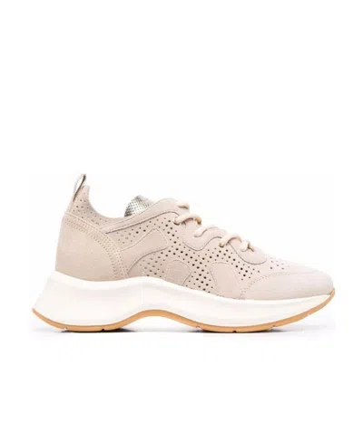 Hogan H585 Low-top Sneakers In Nude