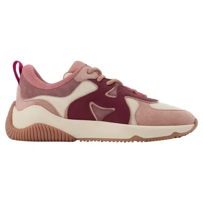 Hogan H597 Allacciato H Sneakers In Multicolor Leather