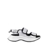 Hogan Woman Sandals Silver Size 8.5 Textile Fibers In Silver
