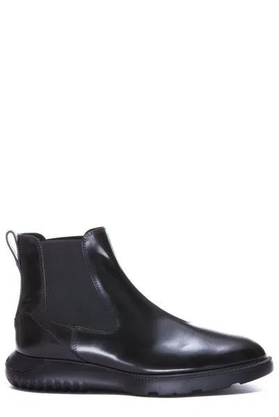 Hogan H600 Chelsea Boots In Black