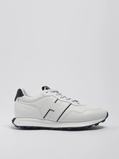 Hogan White White H601 Round Toe Sneakers