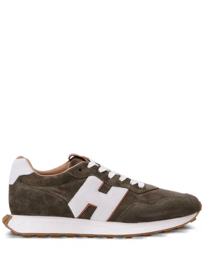 Hogan H601 H-patch Sneakers In Green