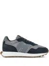 Hogan Men's H601 Leather Sneakers In Grey