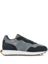 Hogan Men's H601 Leather Sneakers In Grey