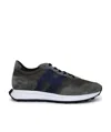Hogan Nappa Leather H601 Sneakers In Black