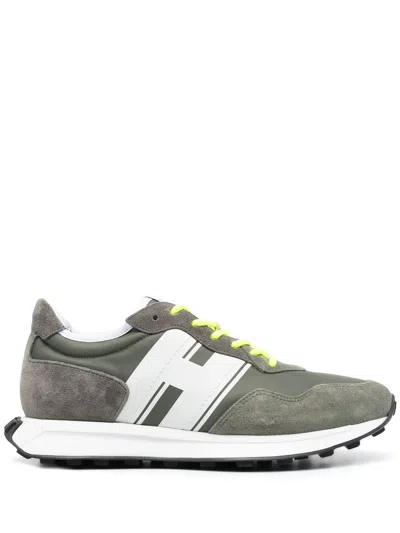 Hogan H601 Sneakers In Suede Calf Leather In Brown