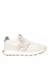 Hogan H601 Panelled Suede Sneakers In Beige
