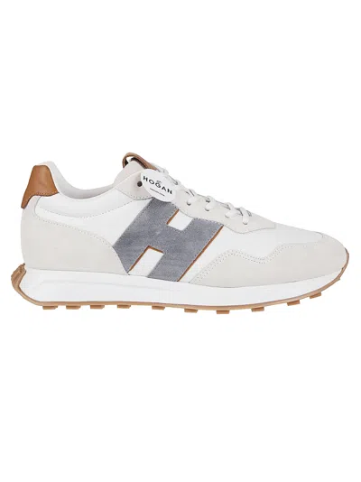 Hogan H601 Sneakers In Bianco/kenia Scuro
