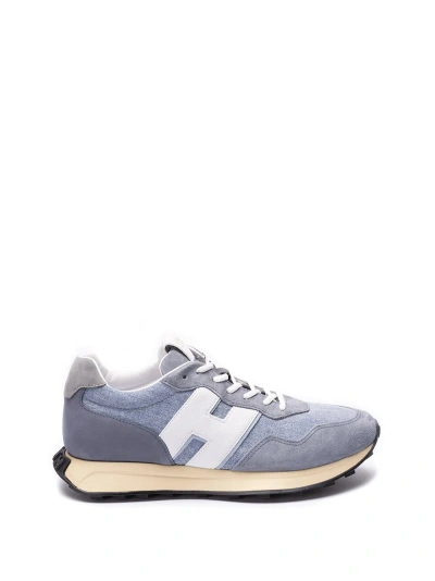 Hogan H601 Lace-up Suede Trainers In Blue