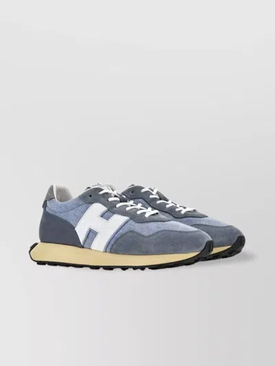 Hogan H601 Sneakers Contrast Panel In Blue